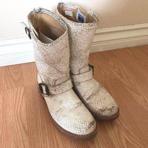 FRYE White Boots